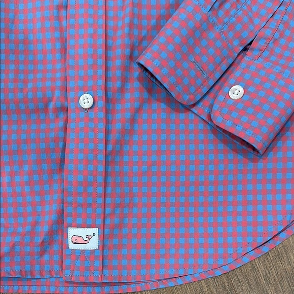Men's Vineyard Vines gingham performance button down - Picture 3 of 3